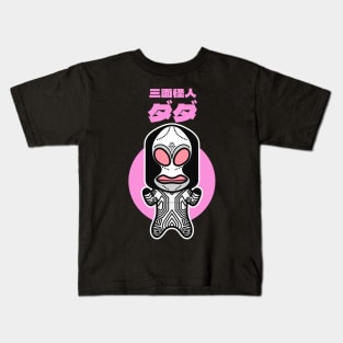 Three-Faced Alien Dada Chibi Style Kawaii Kids T-Shirt